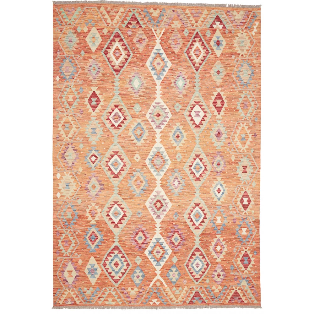 Tappeto Kilim Afghanistan marrone 205x298