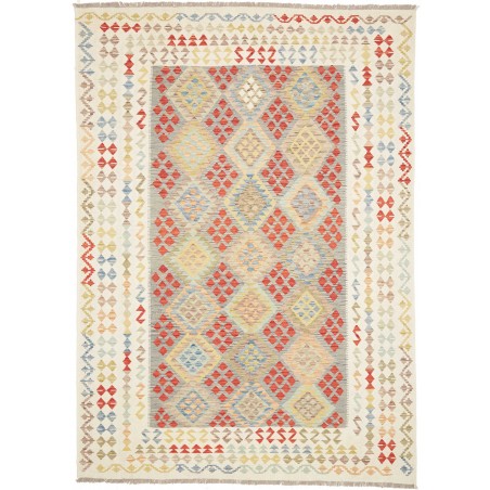 Tappeto Kilim Afghanistan bianco 207x292
