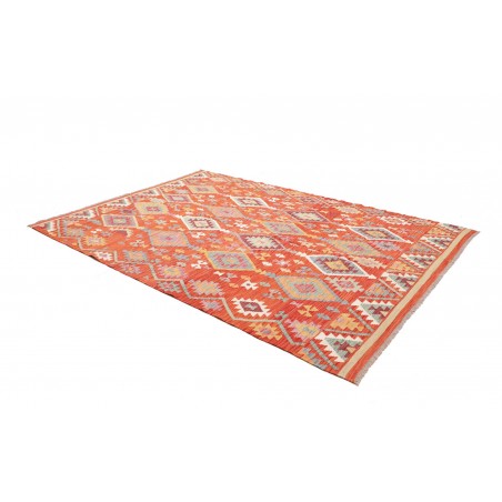 Tappeto Kilim Afghanistan arancione beige 199x290