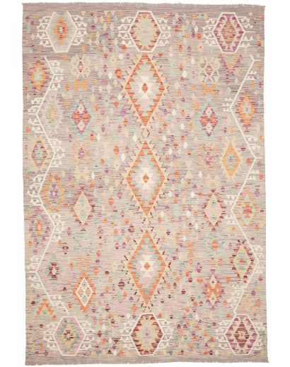 Tappeto Kilim Afghanistan beige marrone 206x295