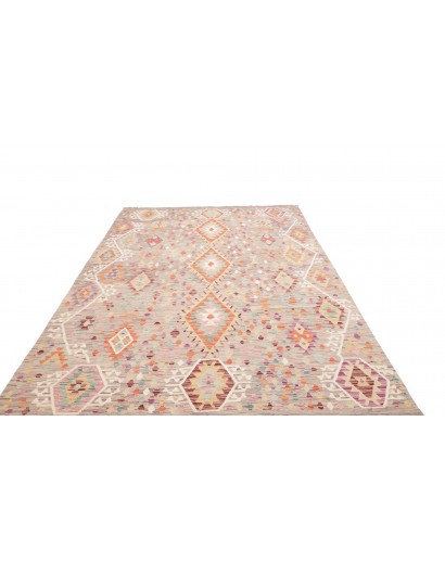 Tappeto Kilim Afghanistan beige marrone 206x295