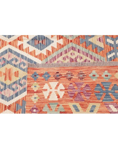 Tappeto Kilim Afghanistan marrone giallo 202x302