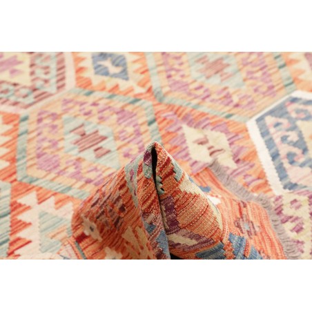 Tappeto Kilim Afghanistan marrone giallo 202x302