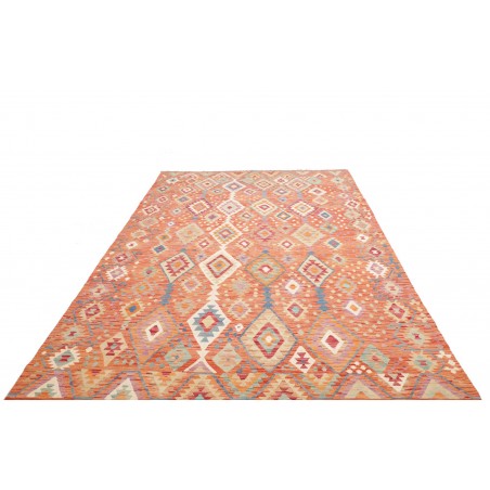 Tappeto Kilim Afghanistan marrone giallo 206x304