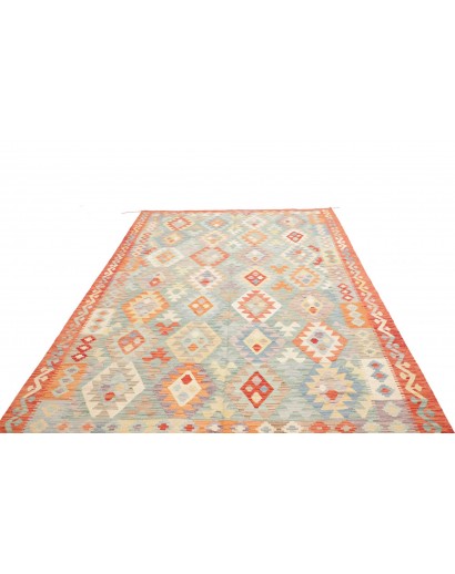 Tappeto Kilim Afghanistan beige bianco 198x296