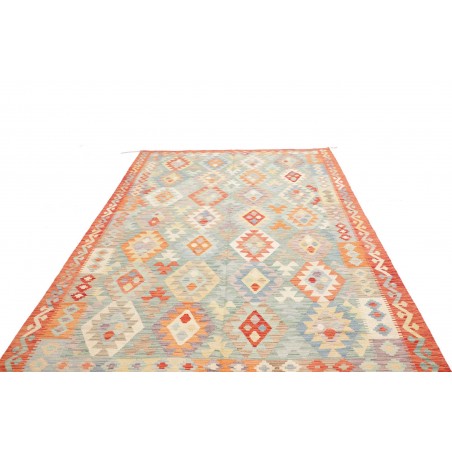 Tappeto Kilim Afghanistan beige bianco 198x296