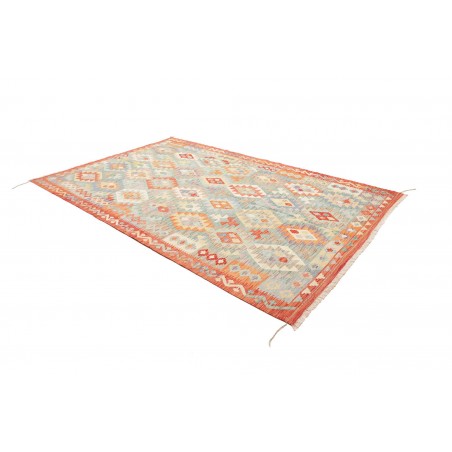 Tappeto Kilim Afghanistan beige bianco 198x296