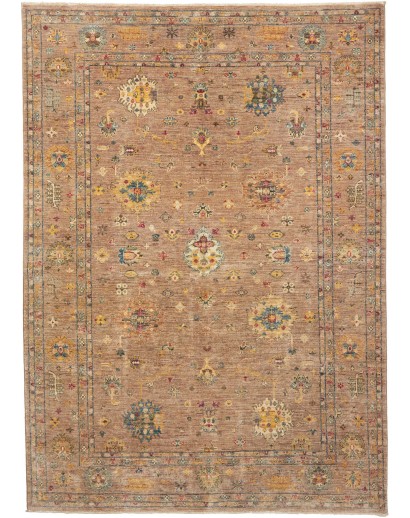 Tappeto Malka Pakistan marrone bianco 170x240