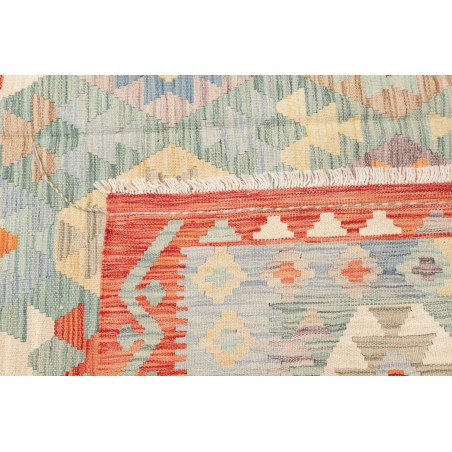 Tappeto Kilim Afghanistan beige bianco 198x296