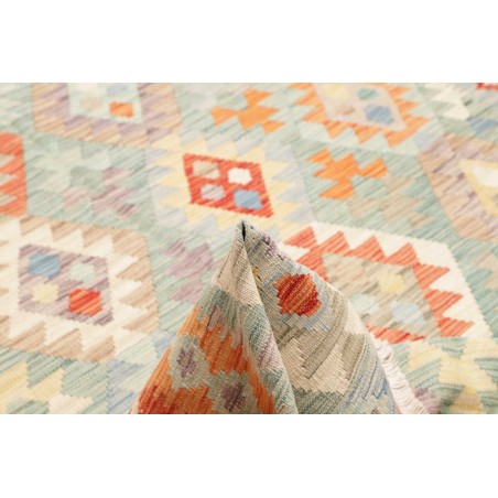 Tappeto Kilim Afghanistan beige bianco 198x296