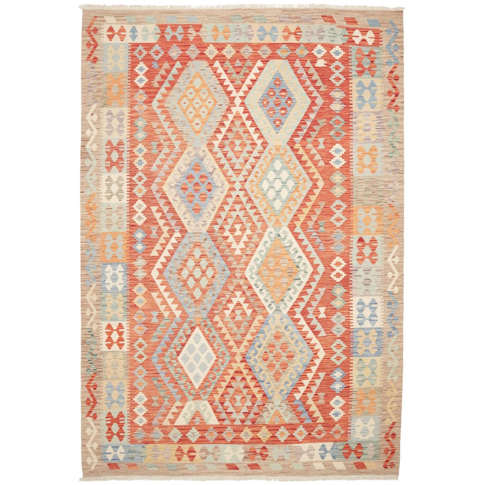 Tappeto Kilim Afghanistan marrone 209x298