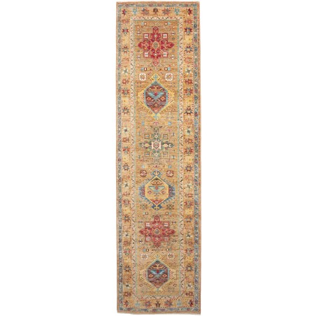 Tappeto Tribal Pakistan marrone bianco 79x298