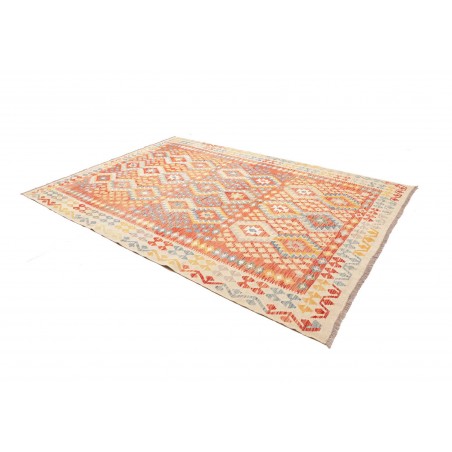 Tappeto Kilim Afghanistan marrone arancione 210x295