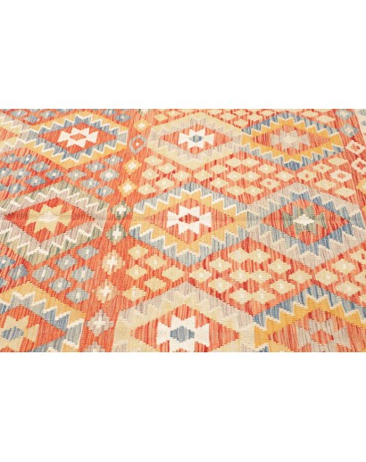 Tappeto Kilim Afghanistan marrone arancione 210x295