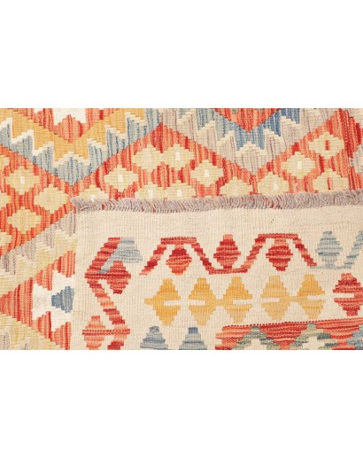 Tappeto Kilim Afghanistan marrone arancione 210x295