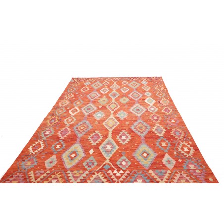 Tappeto Kilim Afghanistan arancione marrone 205x300