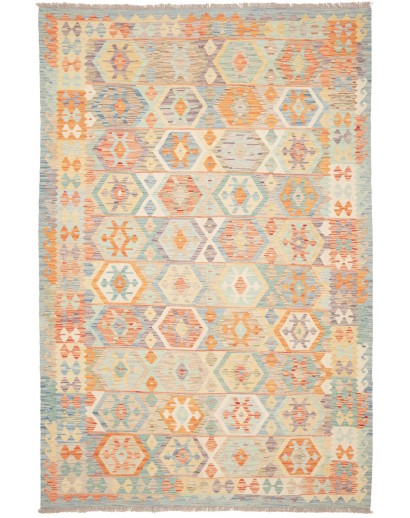 Tappeto Kilim Afghanistan marrone arancione 192x289