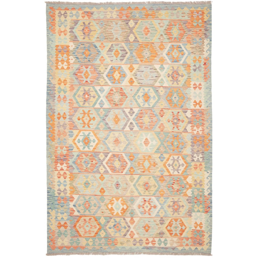 Tappeto Kilim Afghanistan marrone arancione 192x289