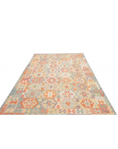 Tappeto Kilim Afghanistan marrone arancione 192x289