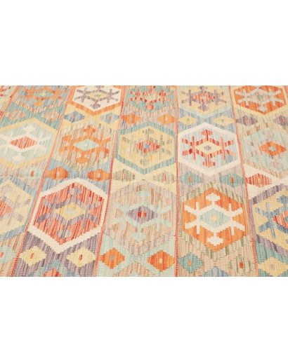 Tappeto Kilim Afghanistan marrone arancione 192x289