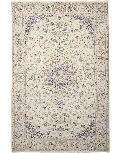 Tappeto Nain 9La Persia bianco azzurro 154x242