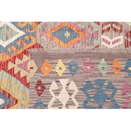 Tappeto Kilim Afghanistan beige rosso 203x300