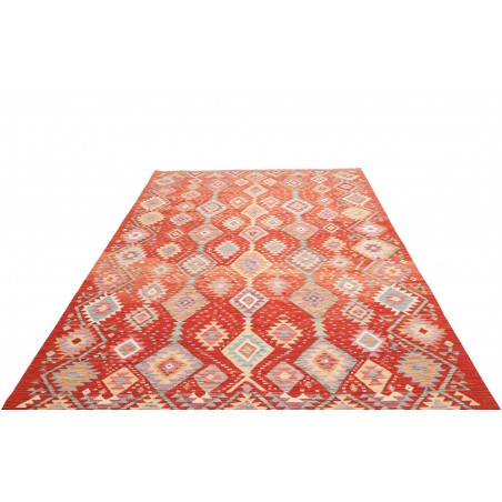 Tappeto Kilim Afghanistan arancione marrone 200x300
