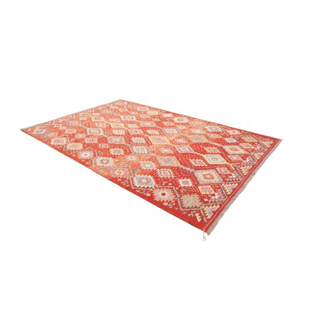 Tappeto Kilim Afghanistan arancione marrone 200x300