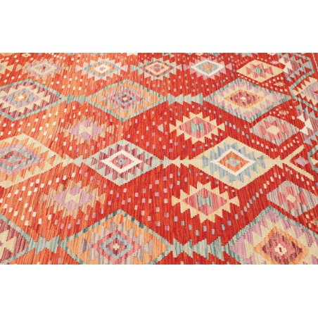 Tappeto Kilim Afghanistan arancione marrone 200x300