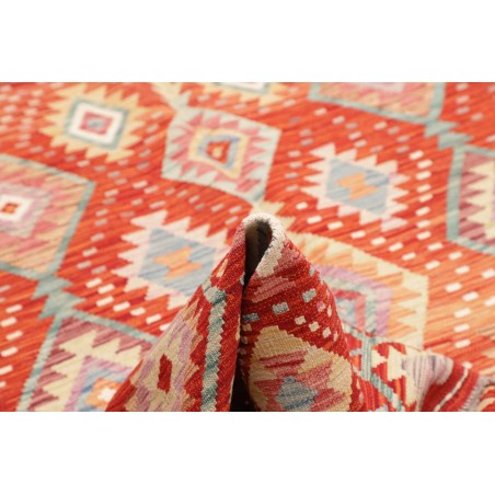 Tappeto Kilim Afghanistan arancione marrone 200x300