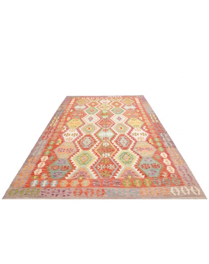 Tappeto Kilim Afghanistan marrone bianco 212x306