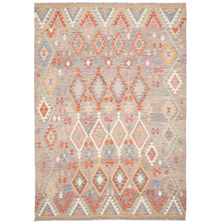 Tappeto Kilim Afghanistan beige marrone 155x198