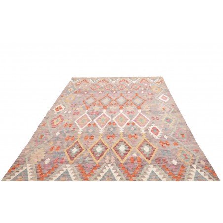 Tappeto Kilim Afghanistan beige marrone 155x198
