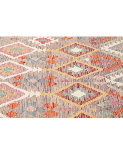 Tappeto Kilim Afghanistan beige marrone 155x198