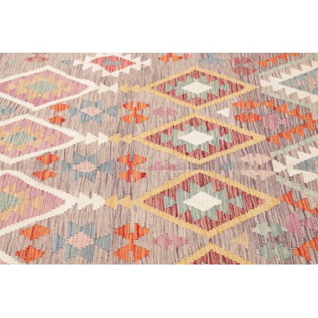 Tappeto Kilim Afghanistan beige marrone 155x198
