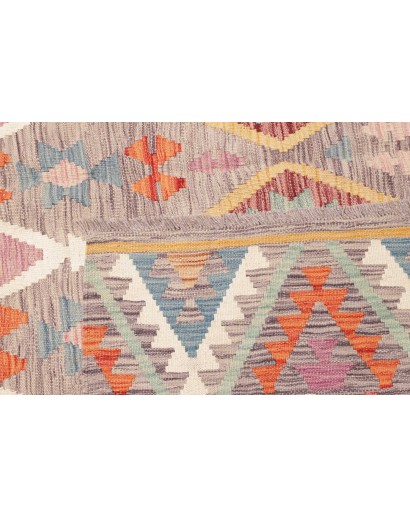 Tappeto Kilim Afghanistan beige marrone 155x198