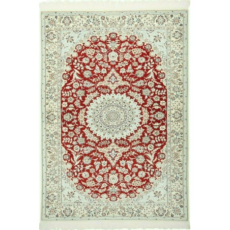 Tappeto Nain 6La Persia bianco marrone 118x167