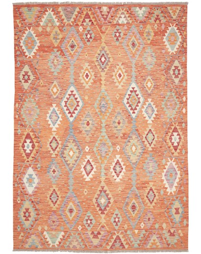 Tappeto Kilim Afghanistan marrone beige 200x291