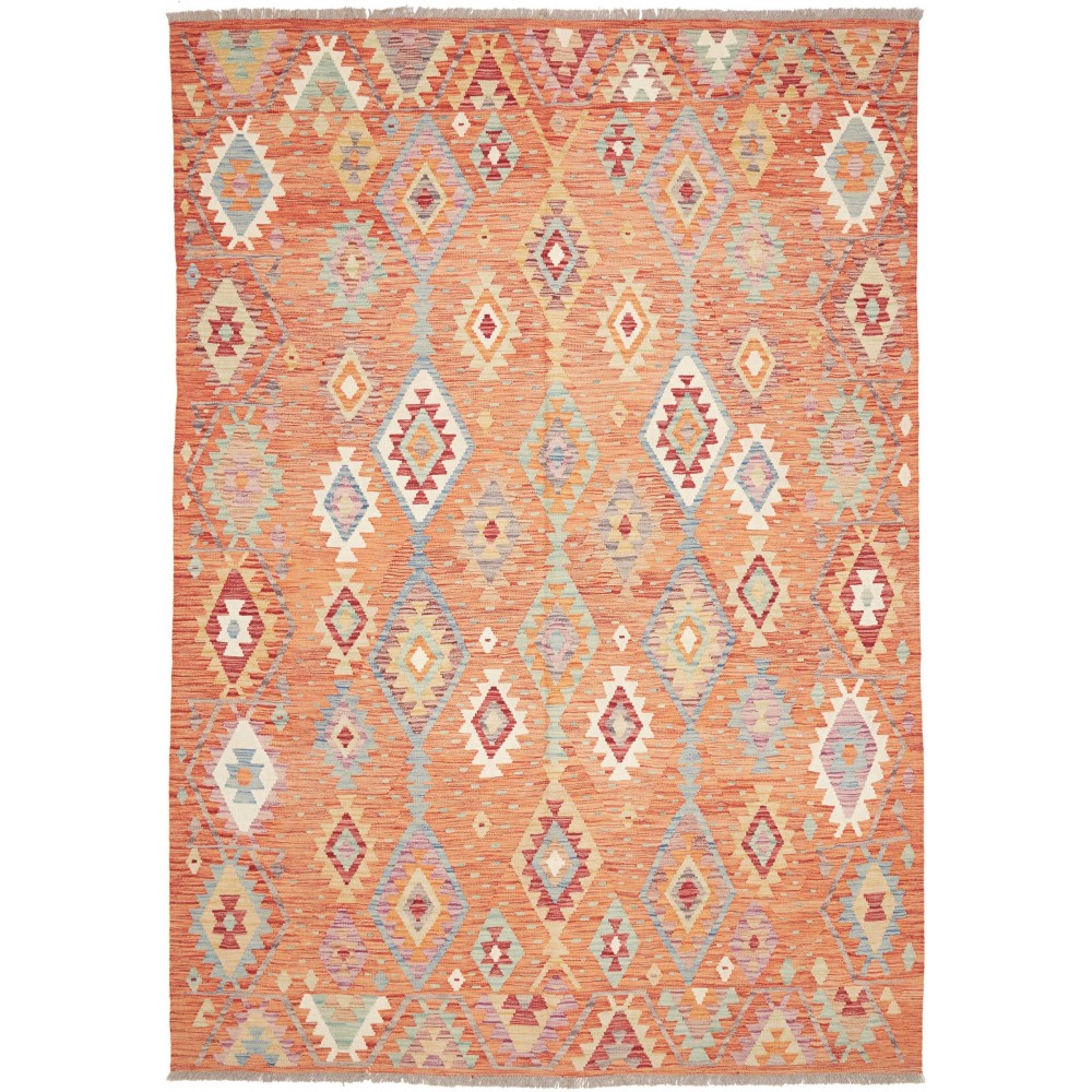 Tappeto Kilim Afghanistan marrone beige 200x291
