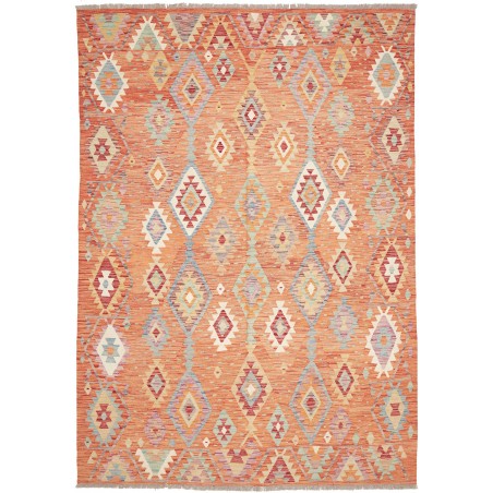 Tappeto Kilim Afghanistan marrone beige 200x291