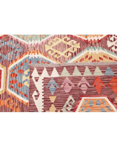 Tappeto Kilim Afghanistan marrone beige 204x290