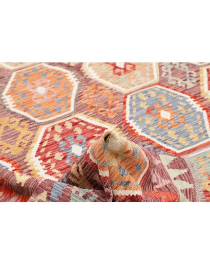 Tappeto Kilim Afghanistan marrone beige 204x290