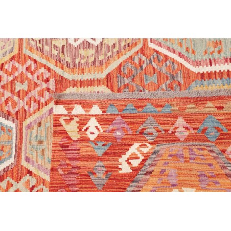 Tappeto Kilim Afghanistan marrone rosso 198x286