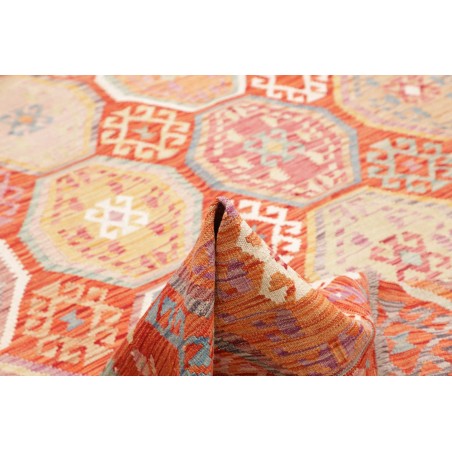 Tappeto Kilim Afghanistan marrone rosso 198x286