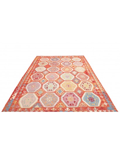 Tappeto Kilim Afghanistan marrone rosso 207x300