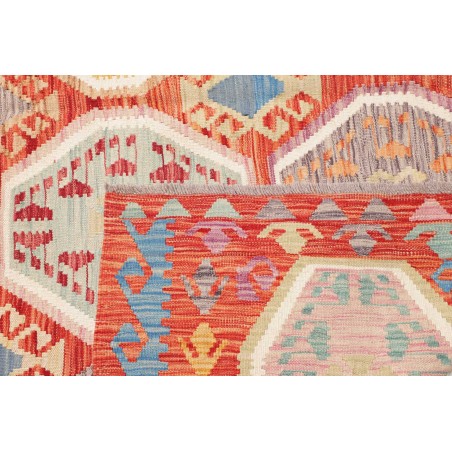 Tappeto Kilim Afghanistan marrone rosso 207x300
