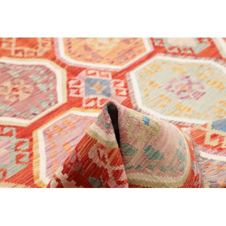 Tappeto Kilim Afghanistan marrone rosso 207x300