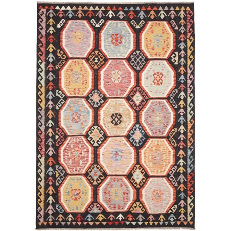 Tappeto Kilim Afghanistan grigio 200x286