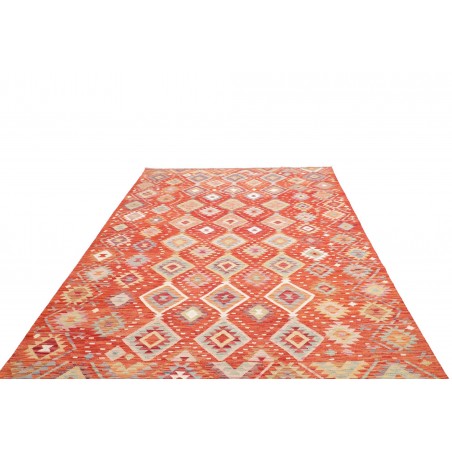 Tappeto Kilim Afghanistan arancione giallo 206x289
