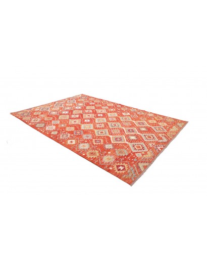 Tappeto Kilim Afghanistan arancione giallo 206x289